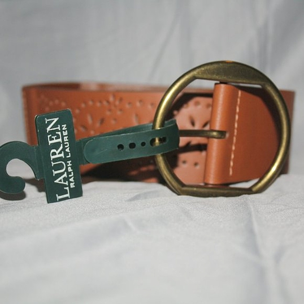 NWT Ralph Lauren Genuine Leather Brown Belt Women's Size S